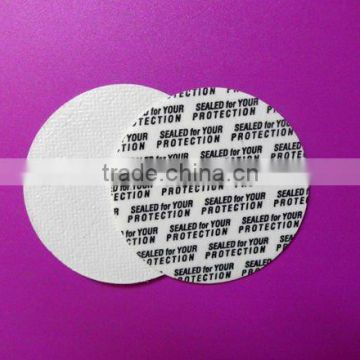 Good Quality PE Cap Liner foam sheet/Inside and outside round foam gasket/plastic bottle cap pe gasket