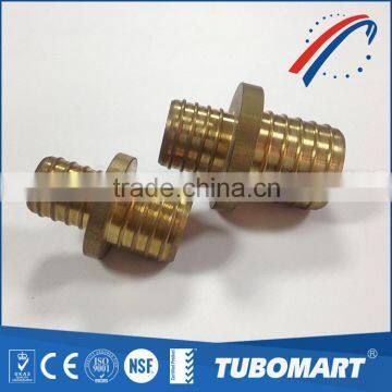 DZR tube fitting gas water galvanized brass unequal straight pex pipe union