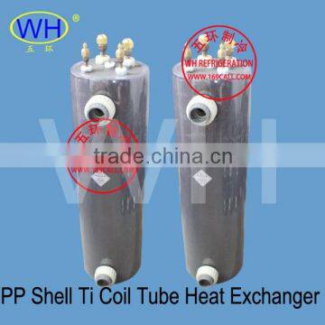 WHC-10.0EC Titanium Tube PVC Shell Heat Exchanger Price photo-3