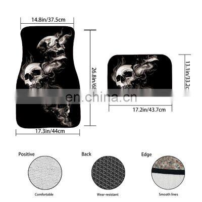Big Skull Car Pads Carpet Universal Car Floor Foot Mats Sublimation Anti-Slip Neoprene Interior Protect Carpet Rug Accessories photo-5