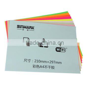 SINMARK Color Series Pink Label Sticker Paper a4