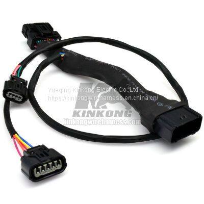 WIRE-LOOM-ECU-p03       Custom Motorcycle Wiring Harness      Custom Made Wiring Harness