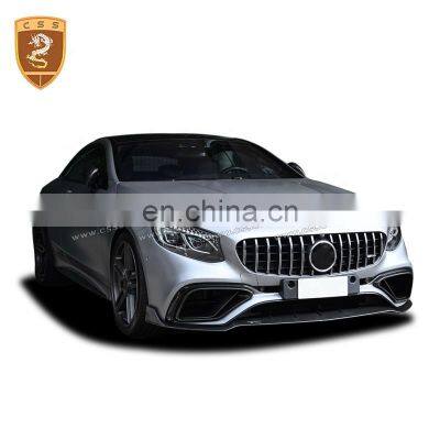 Top Quality B Style Front Canards Rear Lip Body Kit For Mercedes Bens S65 S63AMG Coupe C217