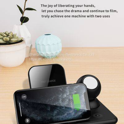 4 in 1 15W Wireless Charger Stand For IPhone12 11 Pro XSMAX Samsung S21 S20 S10 S9 Fast Charging Dock Station Phone photo-5