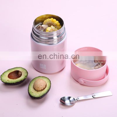 GiNT 700ml Top Selling Simple Style Double Wall 304 Stainless Steel Food Jar Vacuum Lunch Boxes for Food