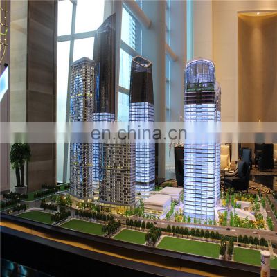 Maquettes for Tower building house plan ,3d scale architectural model maker