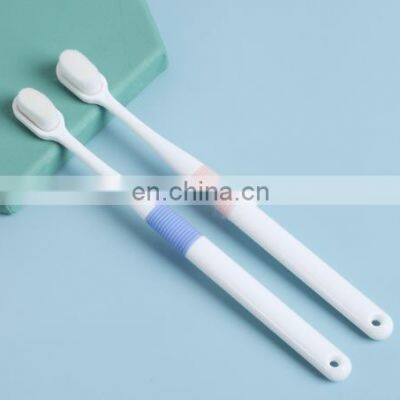 3pcs/set family 3 pcs/pack OEM Carbon fiber plastic Soft Bristle toothbrush for adult