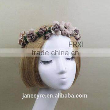 Bridal Design Hair Accessories Colorful Flower Headband,Fascinator Headband Wholesale