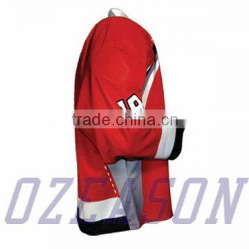 Warm Ice Hockey Jersey Shirt Custom Made Design Logos Numbers Names photo-3