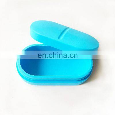 Silicone Pill Box Creative Pill Case Portable Medicine Storage Container Earplug Case Jewelry Holder for Pocket Purse photo-4