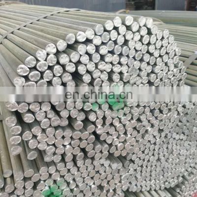 Hot dipped galvanized steel round square bar 8mm 12mm 16mm 20mm 32mm diameter cut any length  zinc coated round rod GI Bar