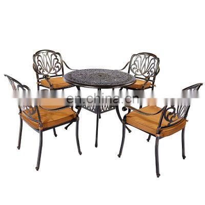 outdoor furniture patio sets wrought iron aluminum table and chairs