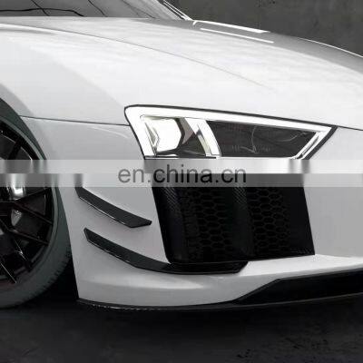 Runde New Arrival Top Ranking Quality Carbon Fiber Material For Audi R8 Performance Style Body Kit Front Lip Spoiler