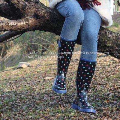 China Woman Rubber Boot, Popular Style Female Rubber Shoes,Colourful Ladies Rubber Boots,Woman Rubber Rain Boot,Outdoors Boots photo-2