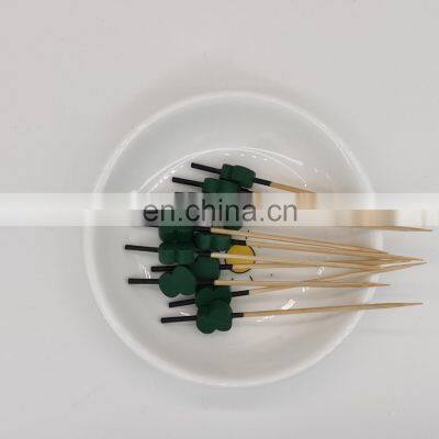 10MM Wholesale Natural Decoration Disposable 100% Mao Bamboo Small Thin BBQ Fruit Food Picks Skewer Stick photo-2