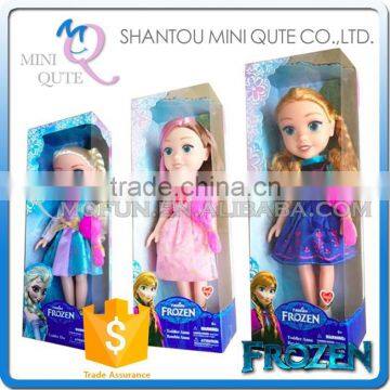 Mini Qute wholesale big 37 cm Kawaii with music electronic Plastic cartoon Frozen doll princess anna & elsa olaf children toys