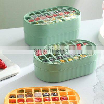 Luxurious Unique Creative Easy Push Up 2022 Fridge Fancy Shapes Reusable Custom Small Molds Lid Ice Cube Tray Silicone photo-3
