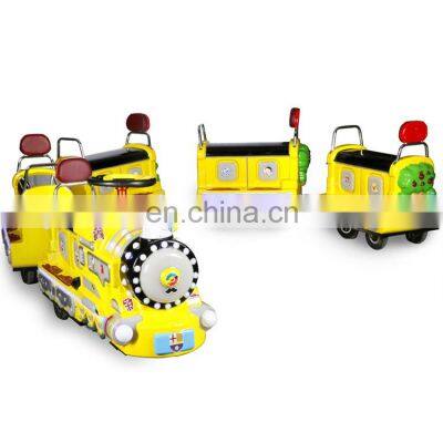 Kids amusement park mini electric ride on tourist train adult electric trains