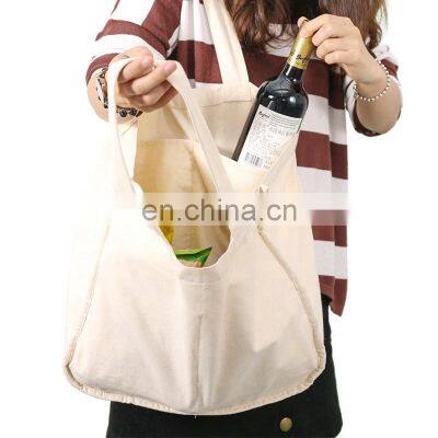 Custom Logo Printed Eco Friendly Canvas Tote Bag Cotton Shopping Bag for Markets Ecobag for Vegetable Reusable Mesh Bag photo-5