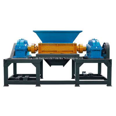 Wooden Frame Shredder Double Shaft Shredder Waste Rubber Tire Large Nylon Material Shredding Machine