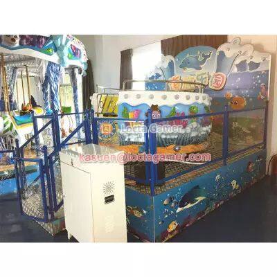 Guangdong Zhongshan Tai Le Play Children Indoor and Outdoor Mechanical Rotating Disco Turntable Dance Jump Children Ride UFO Submarine Paradise photo-3