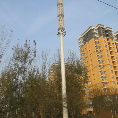 Self Supporting Steel Single Pole Communication Tower