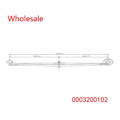 0003200102 Heavy Duty Vehicle Front Axle Wheel Parabolic Spring Arm Wholesale For Mercedes Benz