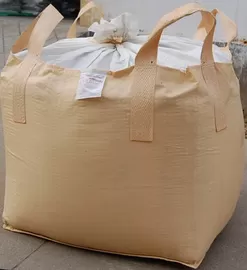 Polypropylene jumbo Bag 1000kg Star Top White Skirt Cross Mesh Building Fabric Color Double Charge super sack FIBC