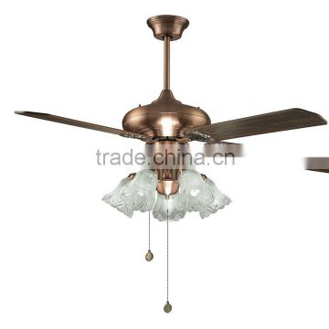 Luxury villa decorative 4 bladers ceiling fan with light