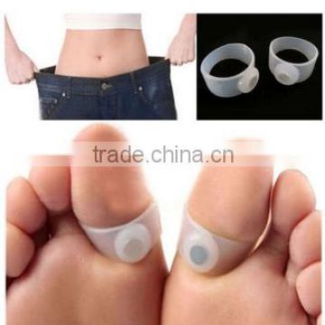 slimming magnetic Silicon Foot Massage Toe Ring