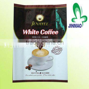 Custom flat Bottom plastic coffee bag packing