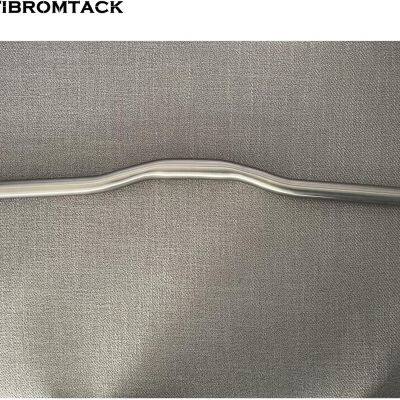 Titanium Handle Bar for Brompton Bicycle 7° Riser 25.4mm Can Fit w3 Sixty Folding Bike Lightweight (TITANIUM COLOR, 560) photo-3