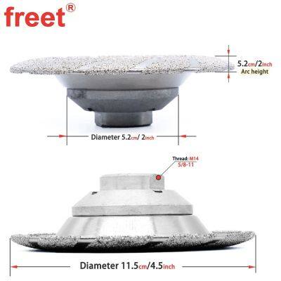 115mm* M14 Vacuum Brazed Diamond Grinding Wheels for Stone Concrete photo-3