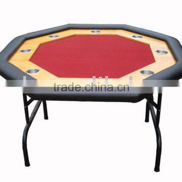 RED Octagon Poker Table