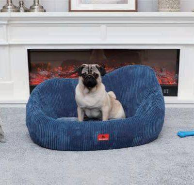 Cama para perros de salón de lujo con cojín de espuma de memoria de presión cero