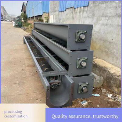 Flour Shaftless Steel Tube Screw Elevator, 4-meter Stainless Steel Screw Feeder, Carbon Steel Pig Feed Conveyor photo-2