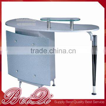 Tempered Glass Material Manicure Table Factory Price