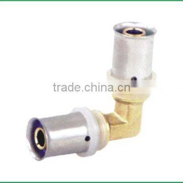 pex-al-pex pipes brass fitting Press fitting equal elbow