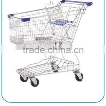 JIABAO 2-tier handicaped picking 4 wheels shopping cart