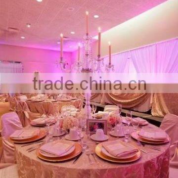 fashion elegant Clear crystal candelabra for wedding decoration