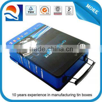 Handle tin box for GPS,high quality tin box for GPS