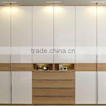 Wooden wardrobe doors and custom built color wardrobes