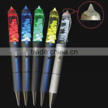 2015 Cool Liquid Floating Pen ,Promotional Pen With Led Light ,custom Cool Liquid Pen With 7 Color Quality Choice photo-2