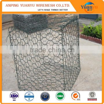 Galvanized Hexagonal Woven Wire Mesh Gabion Baskets Price/3*1*1m Double Twist Gabion Baskets