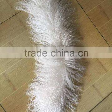 Genuine Mongolia Fur Scarf Natural Sheep Fur Collar Fur Muffler