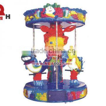 mini three seats carousel ride