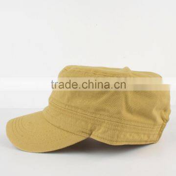 Custom Flat Top Army Cap Worn-out Black Cotton Military Hat Wholesale photo-4