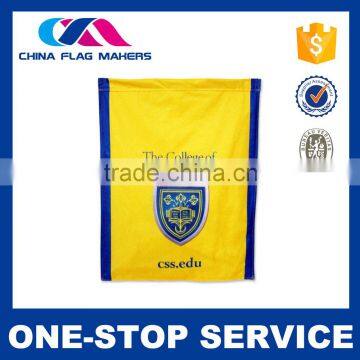 Newest Oem Design Custom Printing Logo Blue White Yellow Flag