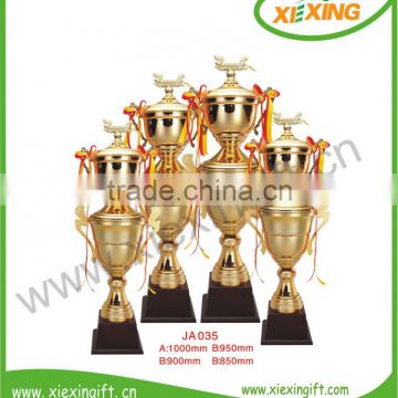 2014 wholesale gold sports assembled trophies and medals