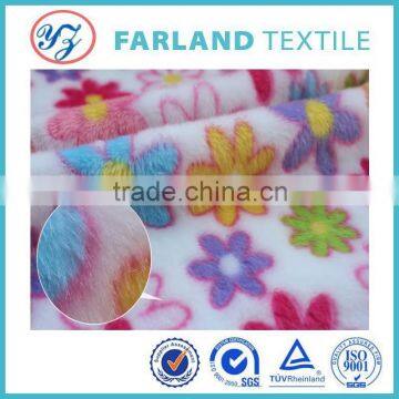 short hair velvet textile fabric flowers designs soft furnishing fabrics
